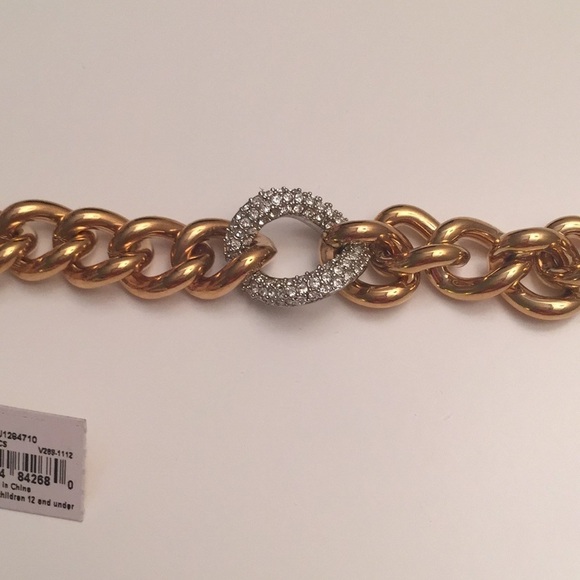 Michael Kors gold and pavé Diamond bracelet NWT - Picture 2 of 8